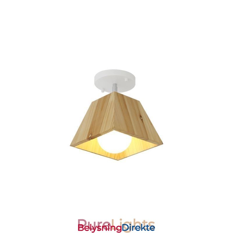 Nordisk Trespotlight Med Fire Prismer, Roterbar Takspotlight