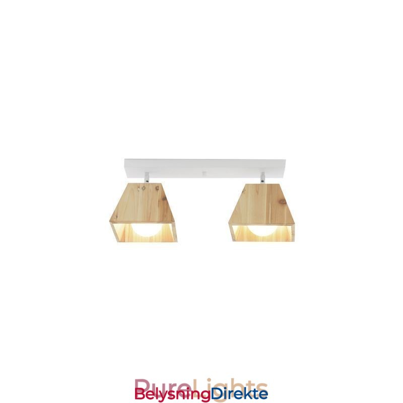 Nordisk Trespotlight Med Fire Prismer, Roterbar Takspotlight