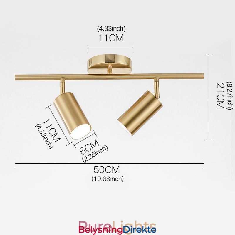 Moderne, Enkel Spotlight I Aluminium For Takskinne