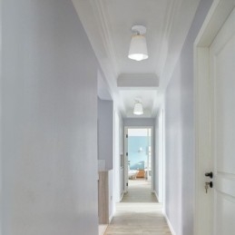 Nordisk Jernspotlight I Tre, Enkel Taklampe (Enkelt Lys)