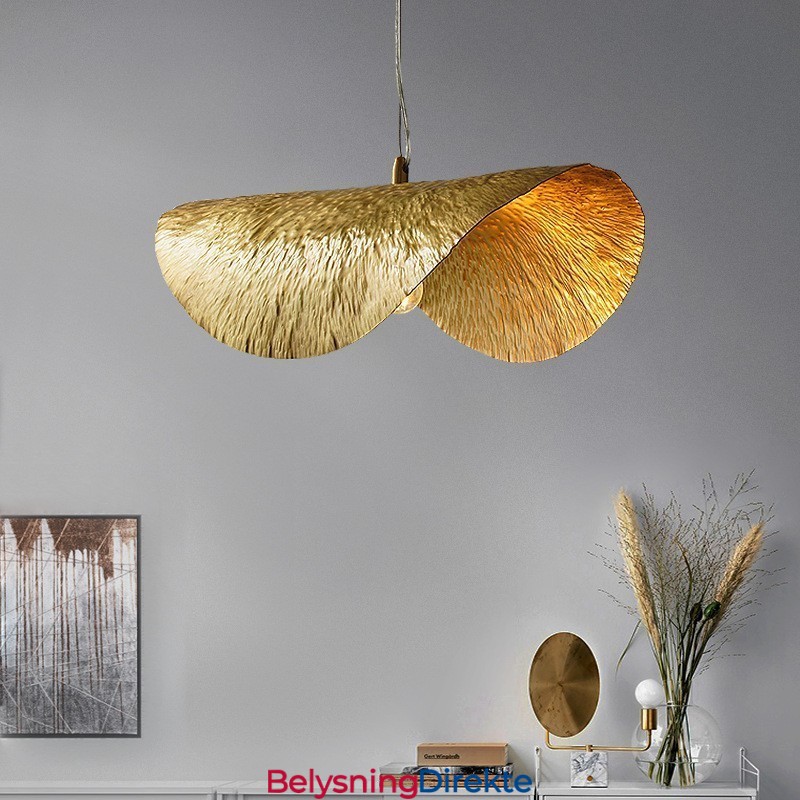 Ren Messing Tradisjonell Klassisk Pendellampe I Metall