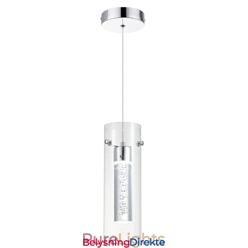 Kunstnerisk Pendellampe Med 3 Lys Og Glassskjermer, G4-Pæresokkel