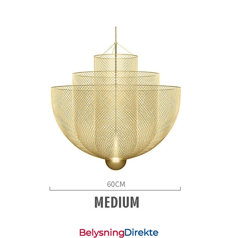 Nordisk Grid Designer Kreativ Og Unik Form Kunst Dekorativ Pendellampe