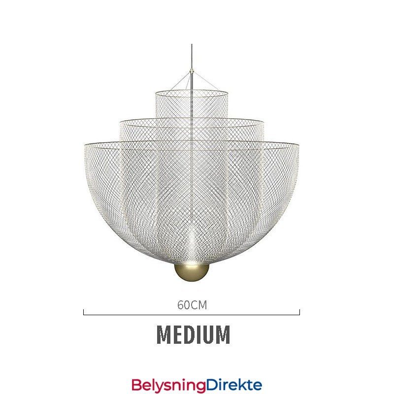 Nordisk Grid Designer Kreativ Og Unik Form Kunst Dekorativ Pendellampe