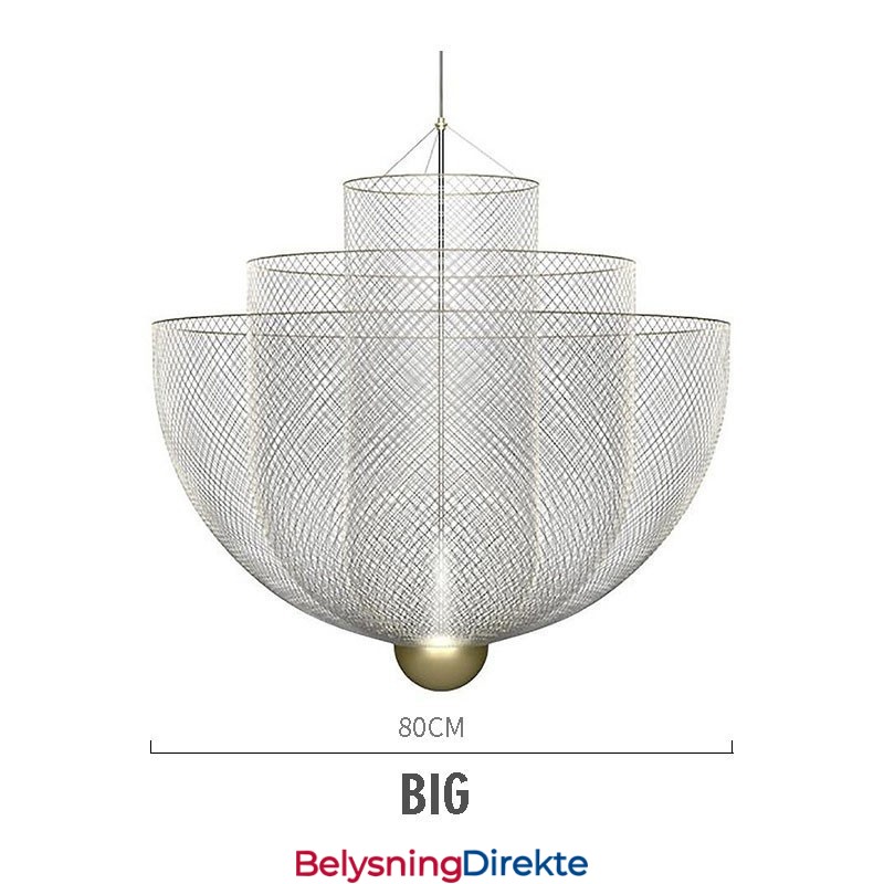 Nordisk Grid Designer Kreativ Og Unik Form Kunst Dekorativ Pendellampe