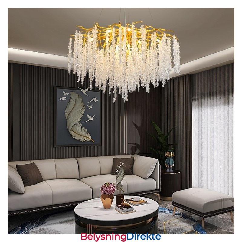 Moderne Utsøkt Krystalllysekrone