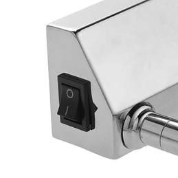 Speilamper I Rustfritt Stål, Akryl, Vegglamper På Badet, Sminkelamper, Kald Hvit, Varm Hvit (Størrelse: 57X13,5X15)