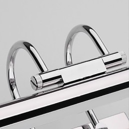 Speilamper I Rustfritt Stål, Akryl, Vegglamper På Badet, Sminkelamper, Kald Hvit, Varm Hvit (Størrelse: 57X13,5X15)