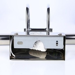 Speilamper I Rustfritt Stål, Akryl, Vegglamper På Badet, Sminkelamper, Kald Hvit, Varm Hvit (Størrelse: 57X13,5X15)