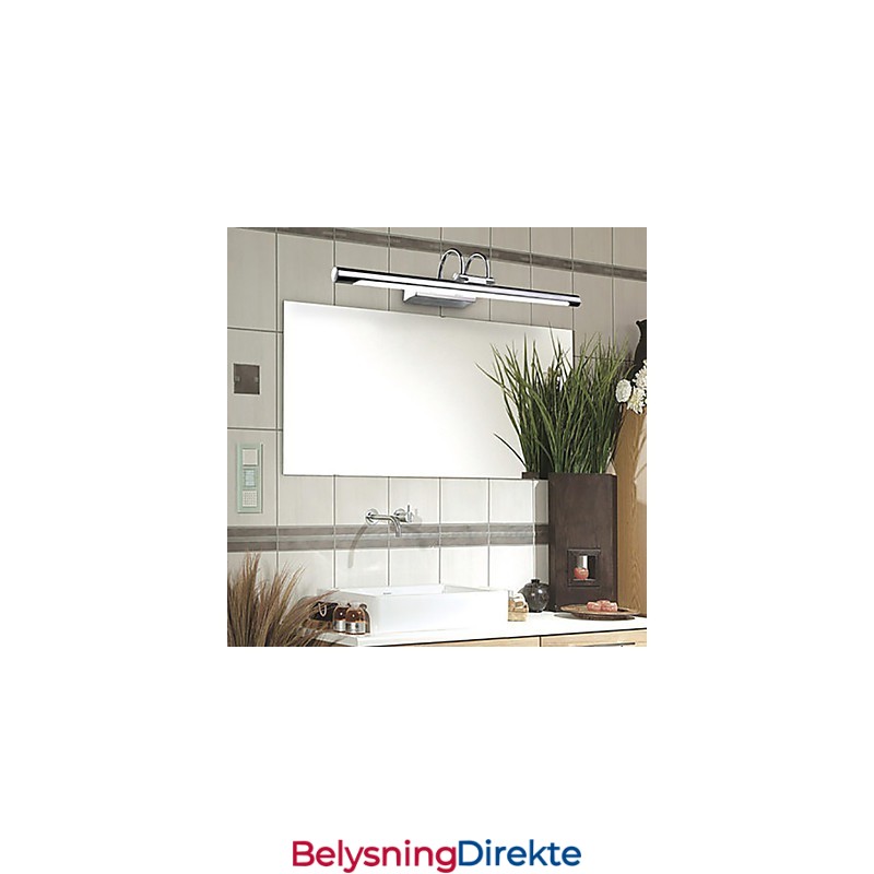 Speilamper I Rustfritt Stål, Akryl, Vegglamper På Badet, Sminkelamper, Kald Hvit, Varm Hvit (Størrelse: 57X13,5X15)