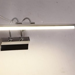 Speilamper I Rustfritt Stål, Akryl, Vegglamper På Badet, Sminkelamper, Kald Hvit, Varm Hvit (Størrelse: 57X13,5X15)