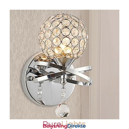 Krystall Vegglampe Moderne Samtids Metall
