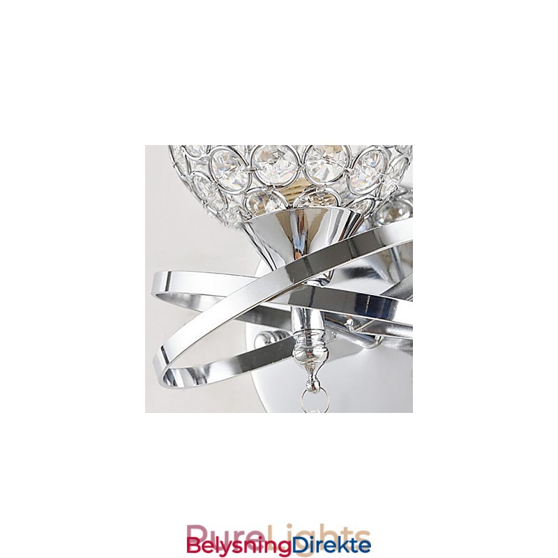 Krystall Vegglampe Moderne Samtids Metall