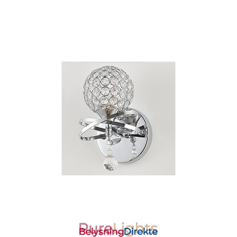 Krystall Vegglampe Moderne Samtids Metall
