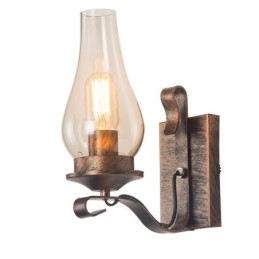 Retro Rustikk Nordisk Glass Vegglampe Soverom Nattbord Vegglampe Vintage Industriell Vegglampe
