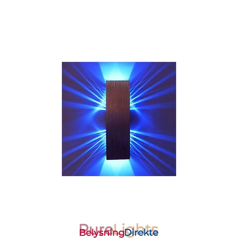 Moderne Vegglampe Med Spredende Lysdesign Med 2 Kubiske Skjermer