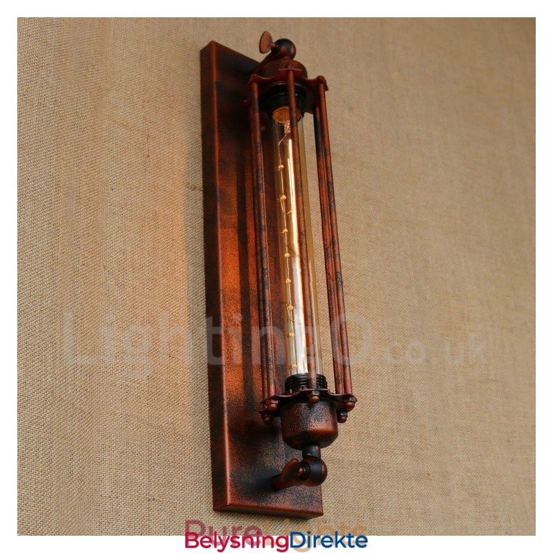 Europeisk Retro Klesbutikk Restaurantscene Dekorativ Kunst Vegglampe