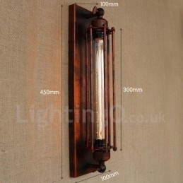 Europeisk Retro Klesbutikk Restaurantscene Dekorativ Kunst Vegglampe