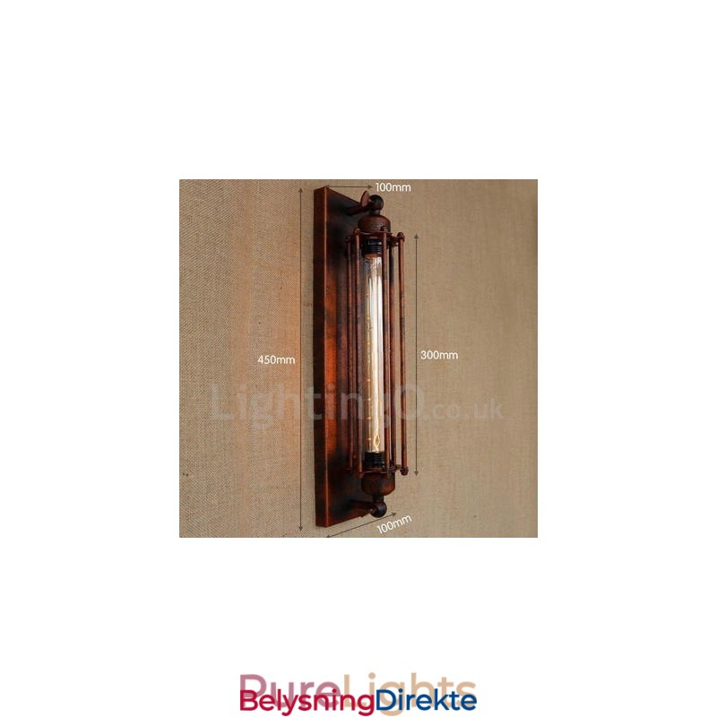 Europeisk Retro Klesbutikk Restaurantscene Dekorativ Kunst Vegglampe