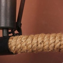 Halvsirkelformet Vegglampe Av Hamptau, Smal Balkongtrappelampe