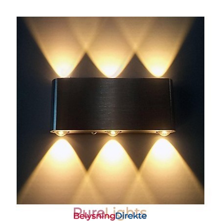 Vegglampetter Moderne Samtids Metall