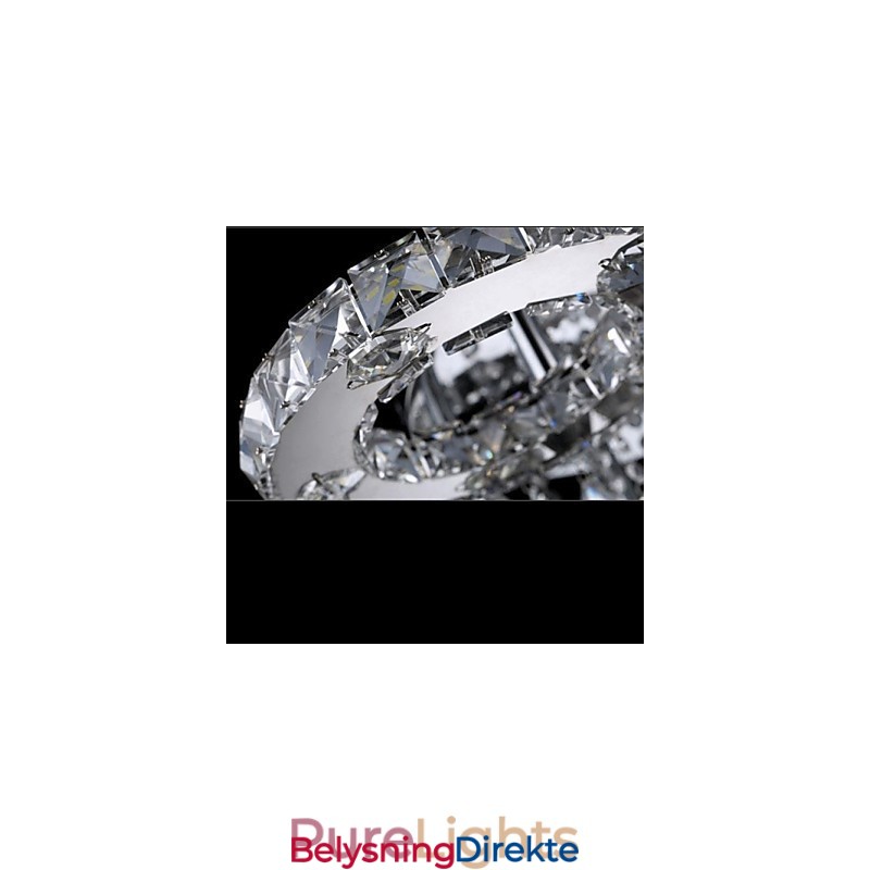 Moderne Samtids Krystall Krom Metall Innfelt Montering