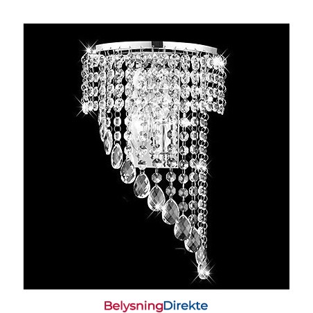 Krystall Vegglamper Moderne Samtids Metall