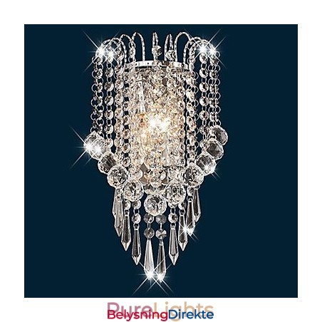 Krystall Vegglamper Moderne Samtids Metall