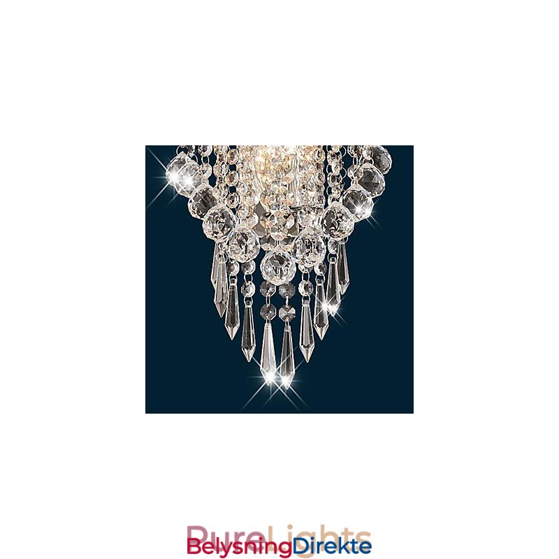 Krystall Vegglamper Moderne Samtids Metall