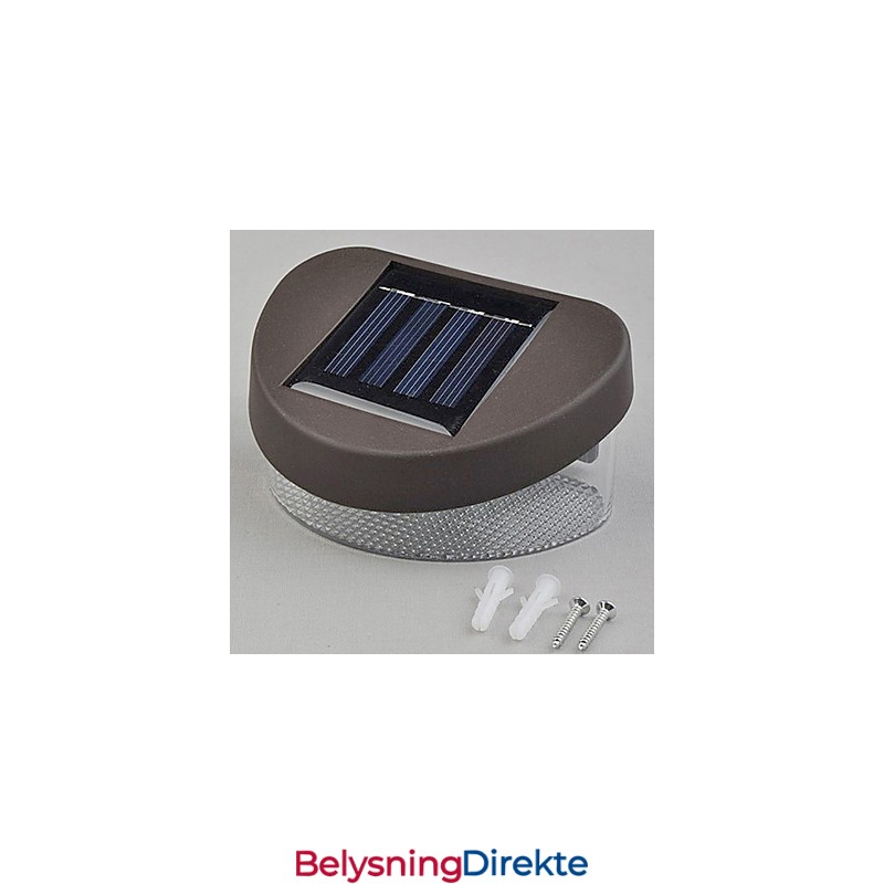 Hvitt Lys Solcelledrevet Lys Sti Vegg Landskapsmontering Hage Gjerde Lys