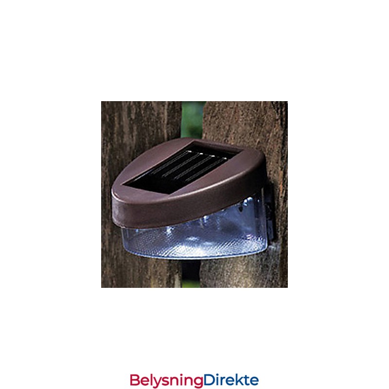 Hvitt Lys Solcelledrevet Lys Sti Vegg Landskapsmontering Hage Gjerde Lys