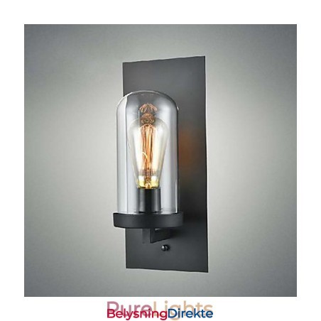 Rustikk Stilarmaturer I Jernglass Vegglampe I Retrostil Fra Usa