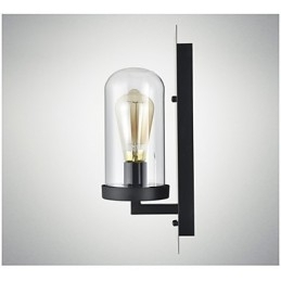 Rustikk Stilarmaturer I Jernglass Vegglampe I Retrostil Fra Usa