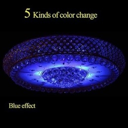 Rund Krystallabsorberende Kuppellampe I Tak, Diameter 80 Cm, Inneholder 15 Pærer