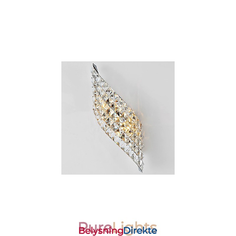 Krystallvegglampe Moderne Innsnitt Galvanisert Herding