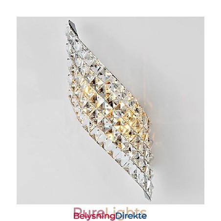 Krystallvegglampe Moderne Innsnitt Galvanisert Herding