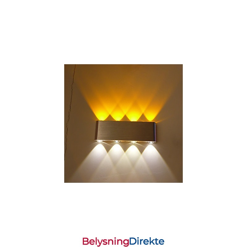 Multi T Fargetemperaturlampe Kreativ Barmodell Vegglampe I Metall