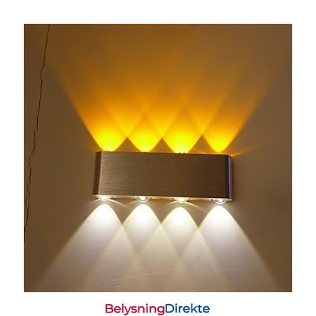 Multi T Fargetemperaturlampe Kreativ Barmodell Vegglampe I Metall