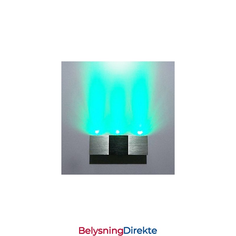 Moderne Vegglampe Med Spredningslys, Rektangulært Aluminiumshus