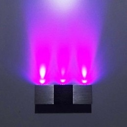 Moderne Vegglampe Med Spredningslys, Rektangulært Aluminiumshus