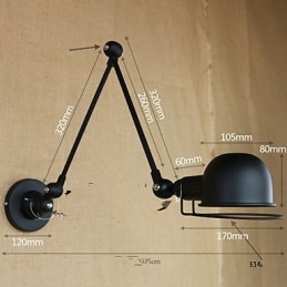 Vegglamper Baderomsbelysning Utendørs Vegglamper Lesevegglamper Moderne Samtids Metall