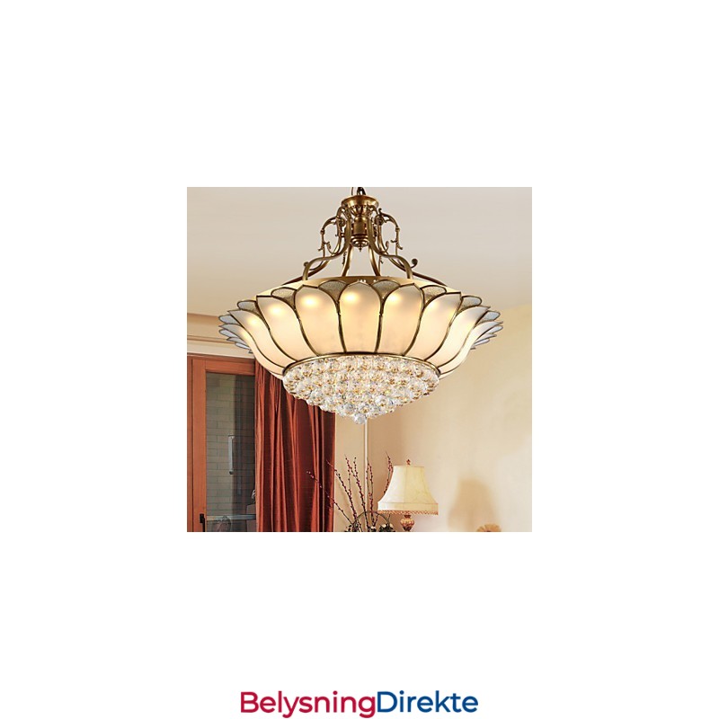 Tradisjonell Klassisk Rustikk Hytte Messing Metall Innfelt