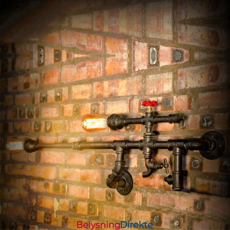 Vintage Industriell Vegglampe Bad Kjøkken Spisestue Rør Edison Lys Luksuriøs Spisestue Bar Lampetter Lamparas