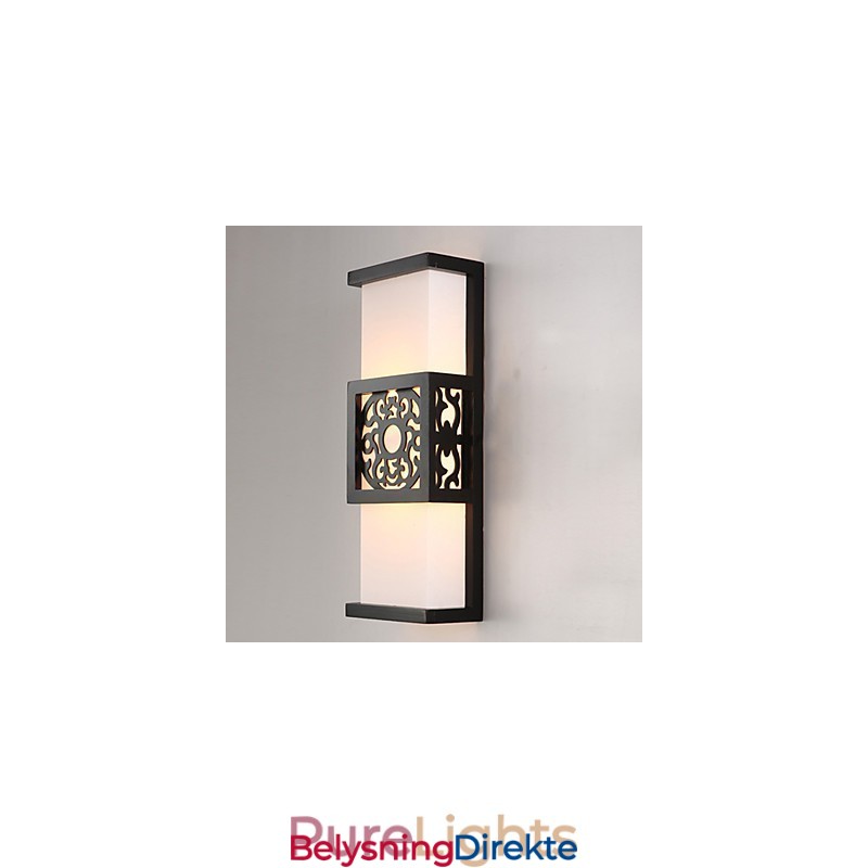 Archaize Korridor Klassisk Vegglampe I Saueskinn