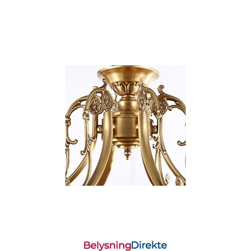 Tradisjonell Klassisk Rustikk Hytte Messing Metall Innfelt