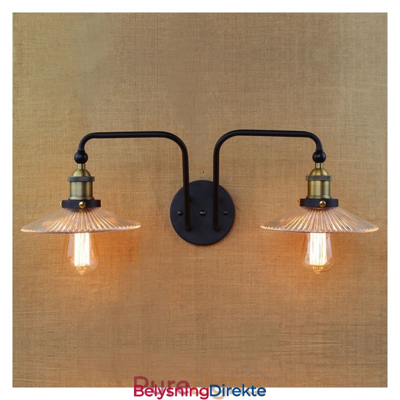 Industriell Nordisk Stil Kreativ Personlighet Soverom Interiør Middelhavskafé Vegg Glass Dobbel Jern