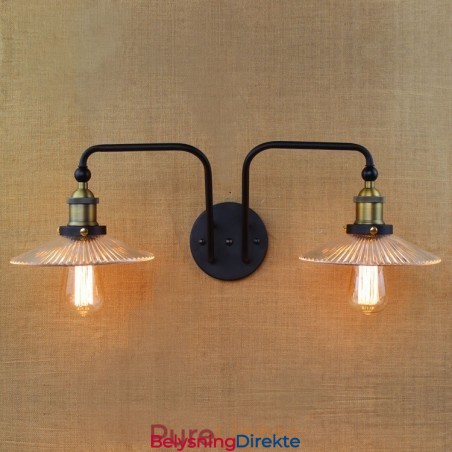 Industriell Nordisk Stil Kreativ Personlighet Soverom Interiør Middelhavskafé Vegg Glass Dobbel Jern