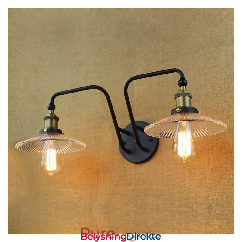 Industriell Nordisk Stil Kreativ Personlighet Soverom Interiør Middelhavskafé Vegg Glass Dobbel Jern