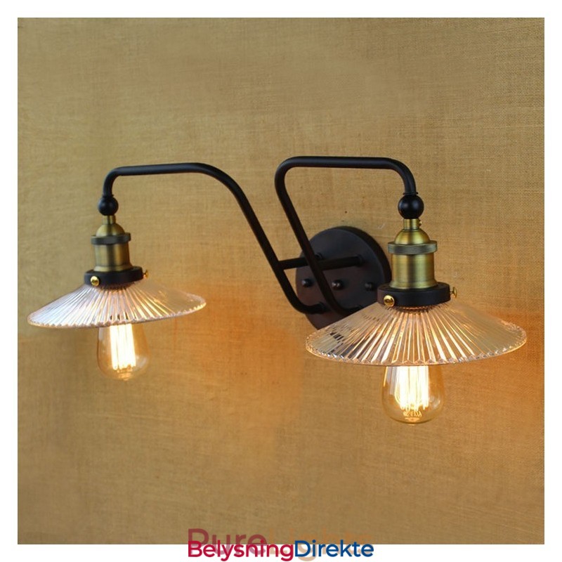 Industriell Nordisk Stil Kreativ Personlighet Soverom Interiør Middelhavskafé Vegg Glass Dobbel Jern