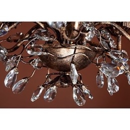 Vintage Stearinlysstil Antikk Messing Metalllysekrone